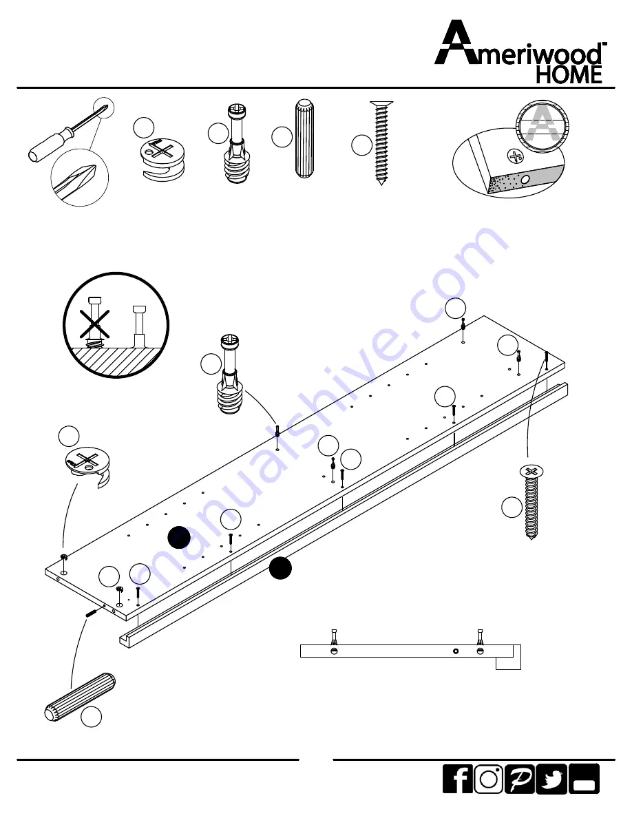 Ameriwood HOME 9605337COM Скачать руководство пользователя страница 7