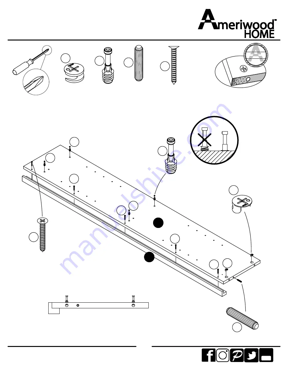 Ameriwood HOME 9605337COM Скачать руководство пользователя страница 8