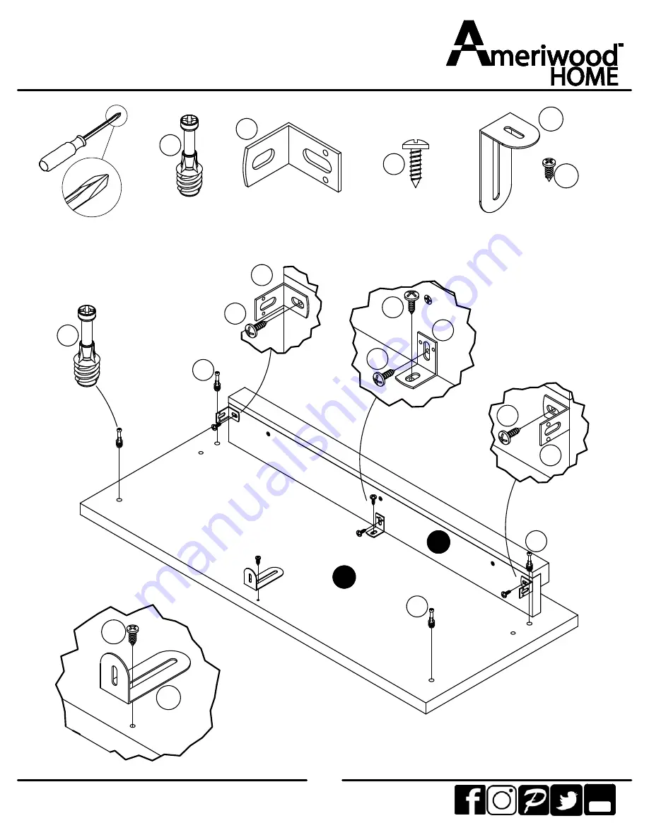 Ameriwood HOME 9605337COM Скачать руководство пользователя страница 14