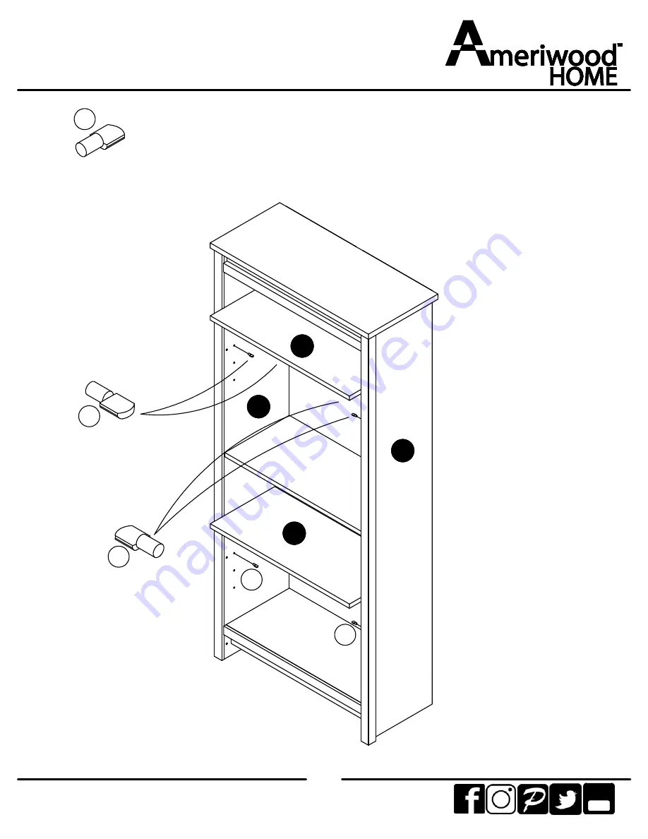 Ameriwood HOME 9605337COM Скачать руководство пользователя страница 19