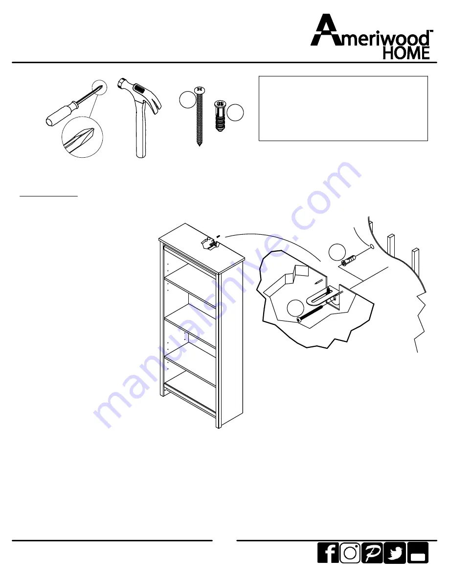 Ameriwood HOME 9605337COM Instruction Booklet Download Page 24