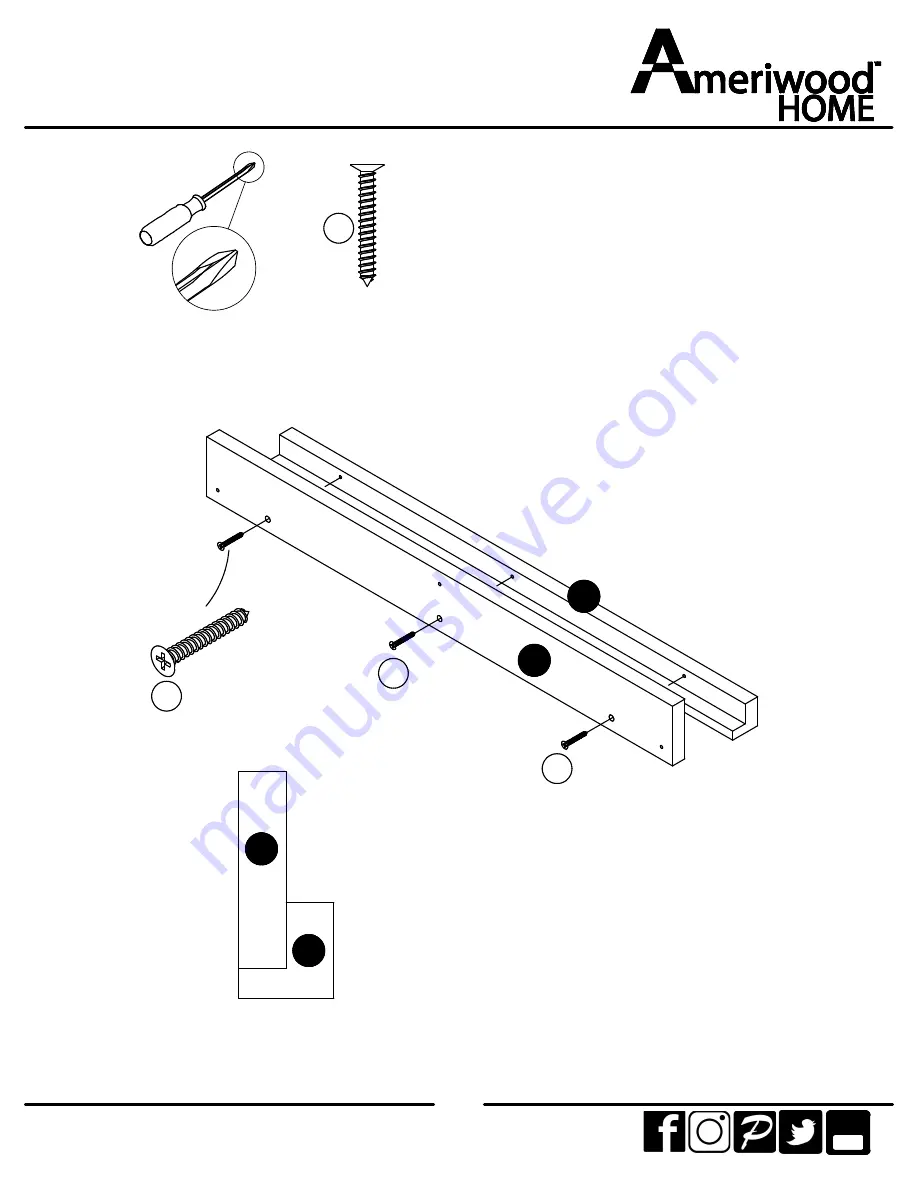 Ameriwood HOME 9605341COM Manual Download Page 13