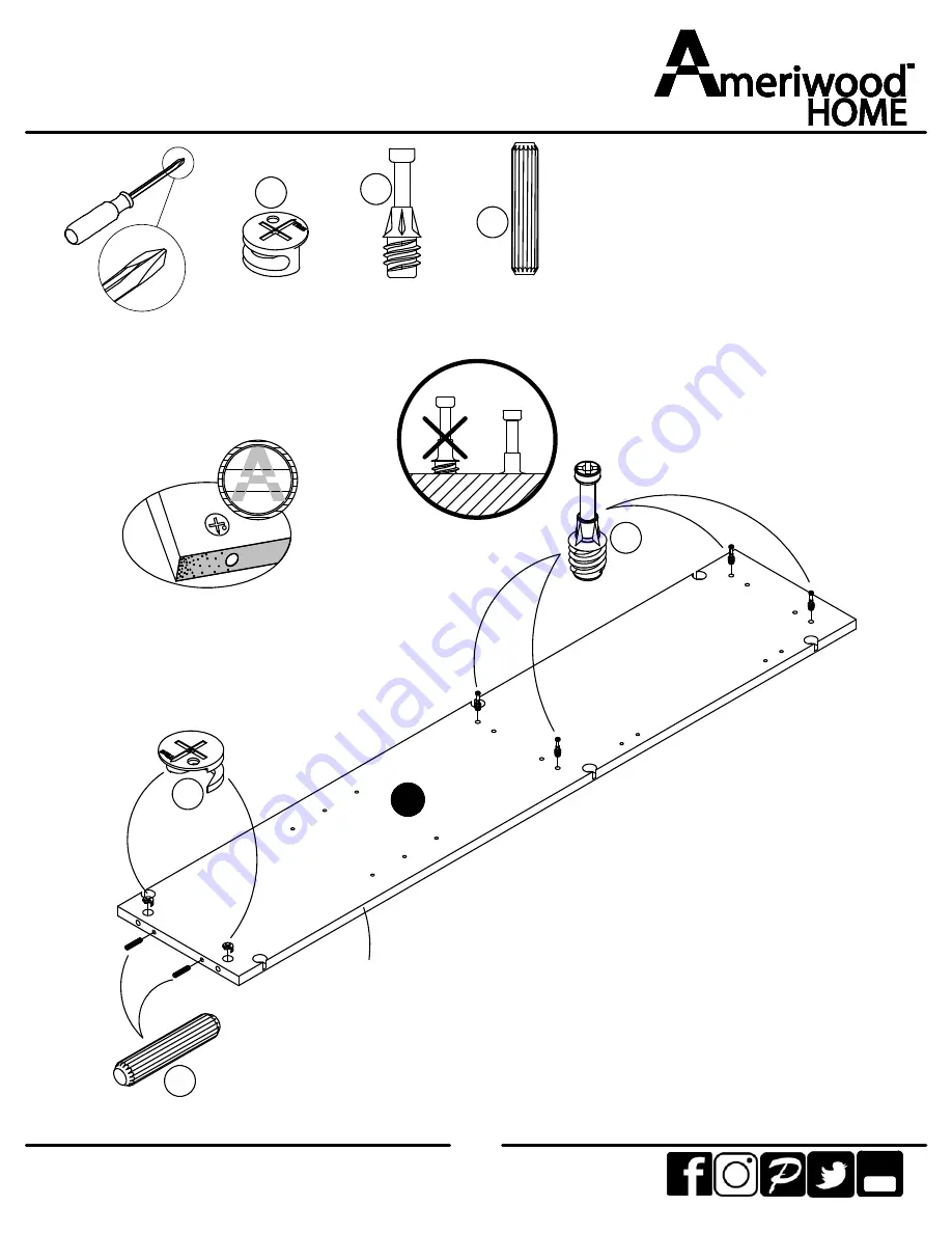 Ameriwood HOME 9610222COM Скачать руководство пользователя страница 7