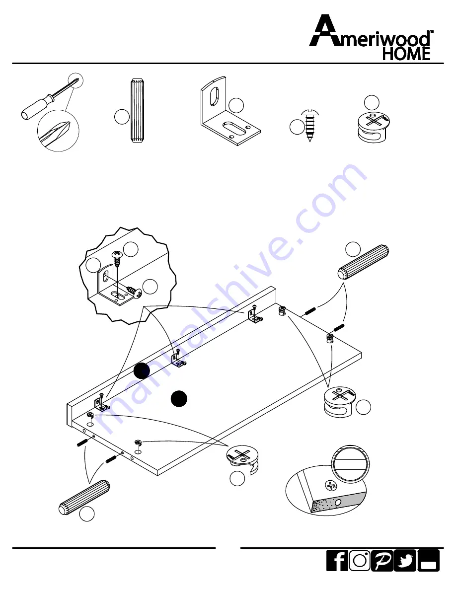 Ameriwood HOME 9610222COM Скачать руководство пользователя страница 12