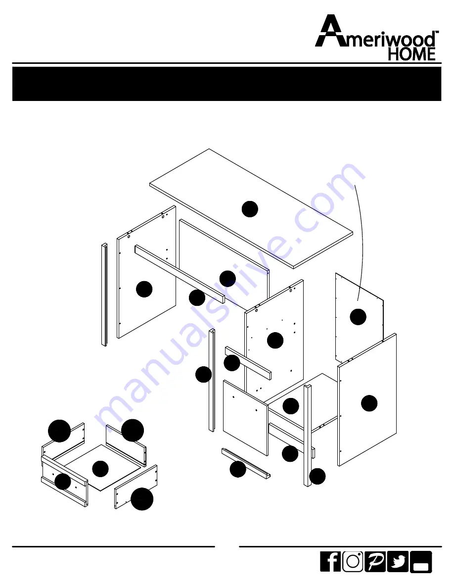 Ameriwood HOME 9833341COM Скачать руководство пользователя страница 6