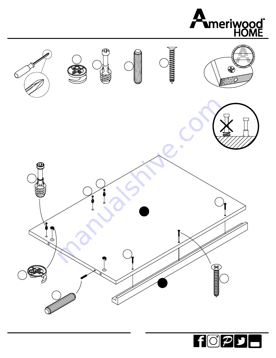 Ameriwood HOME 9833341COM Скачать руководство пользователя страница 9