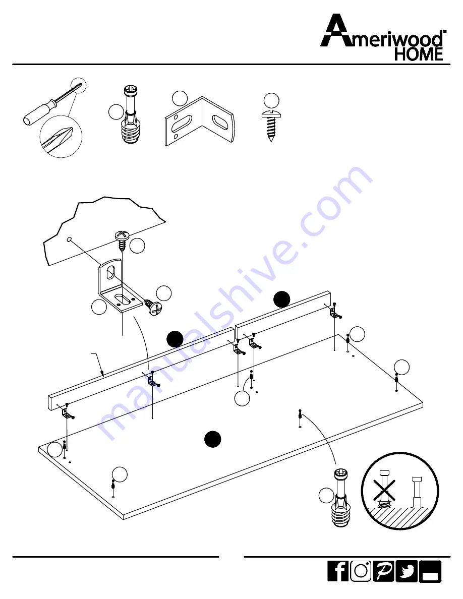 Ameriwood HOME 9833341COM Скачать руководство пользователя страница 16