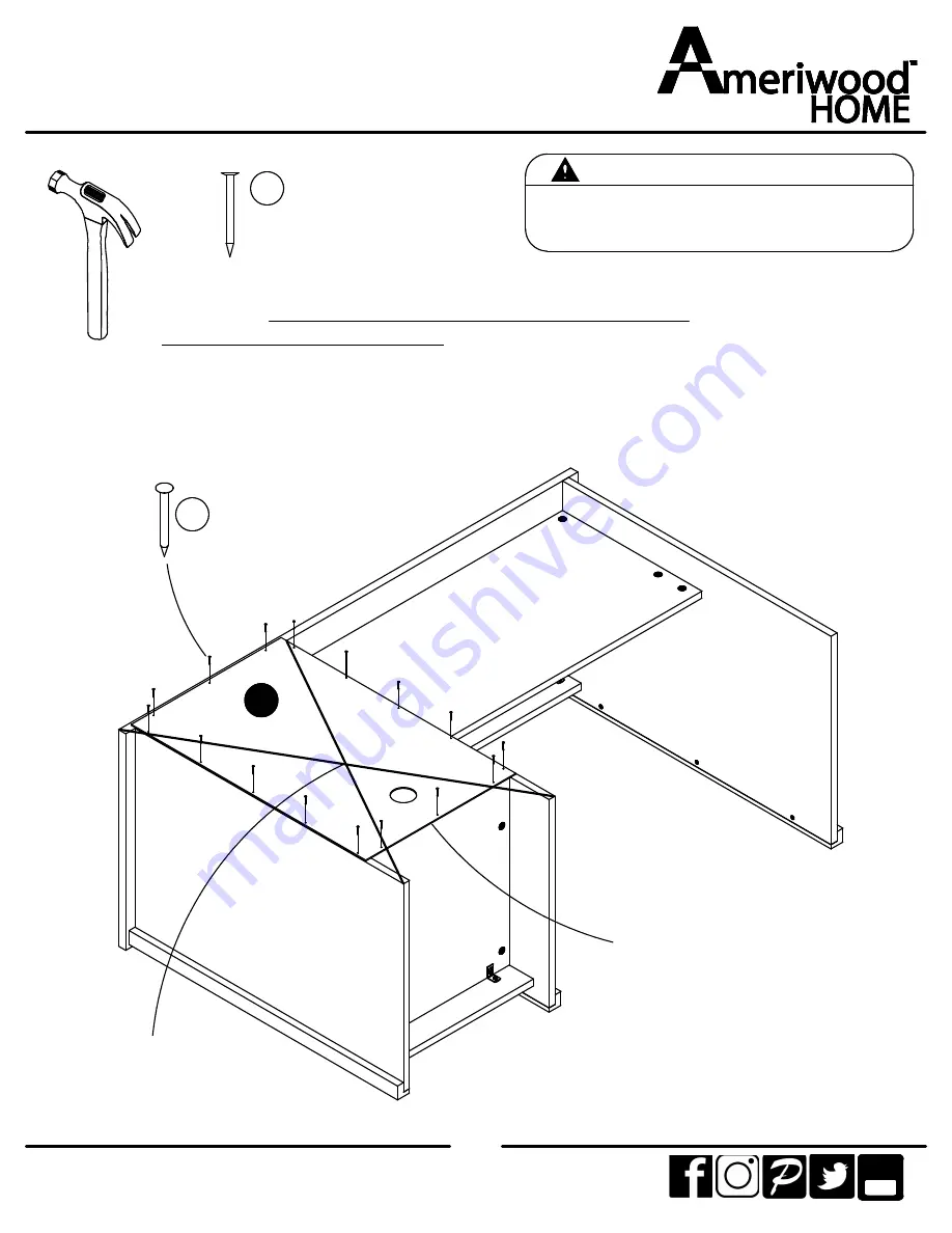 Ameriwood HOME 9833341COM Assembly Manual Download Page 20