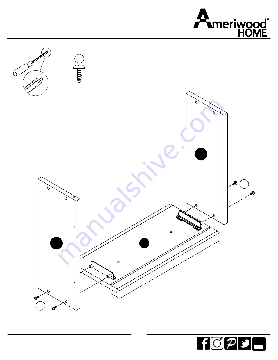 Ameriwood HOME 9833341COM Скачать руководство пользователя страница 22