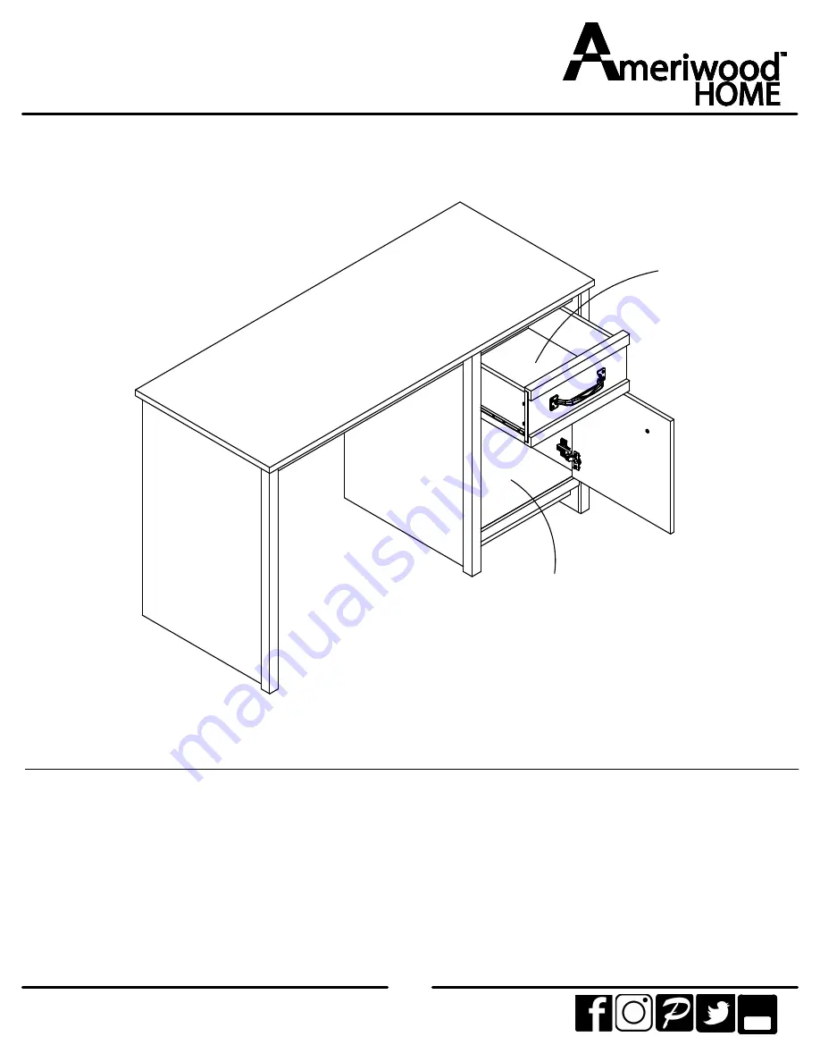 Ameriwood HOME 9833341COM Assembly Manual Download Page 27