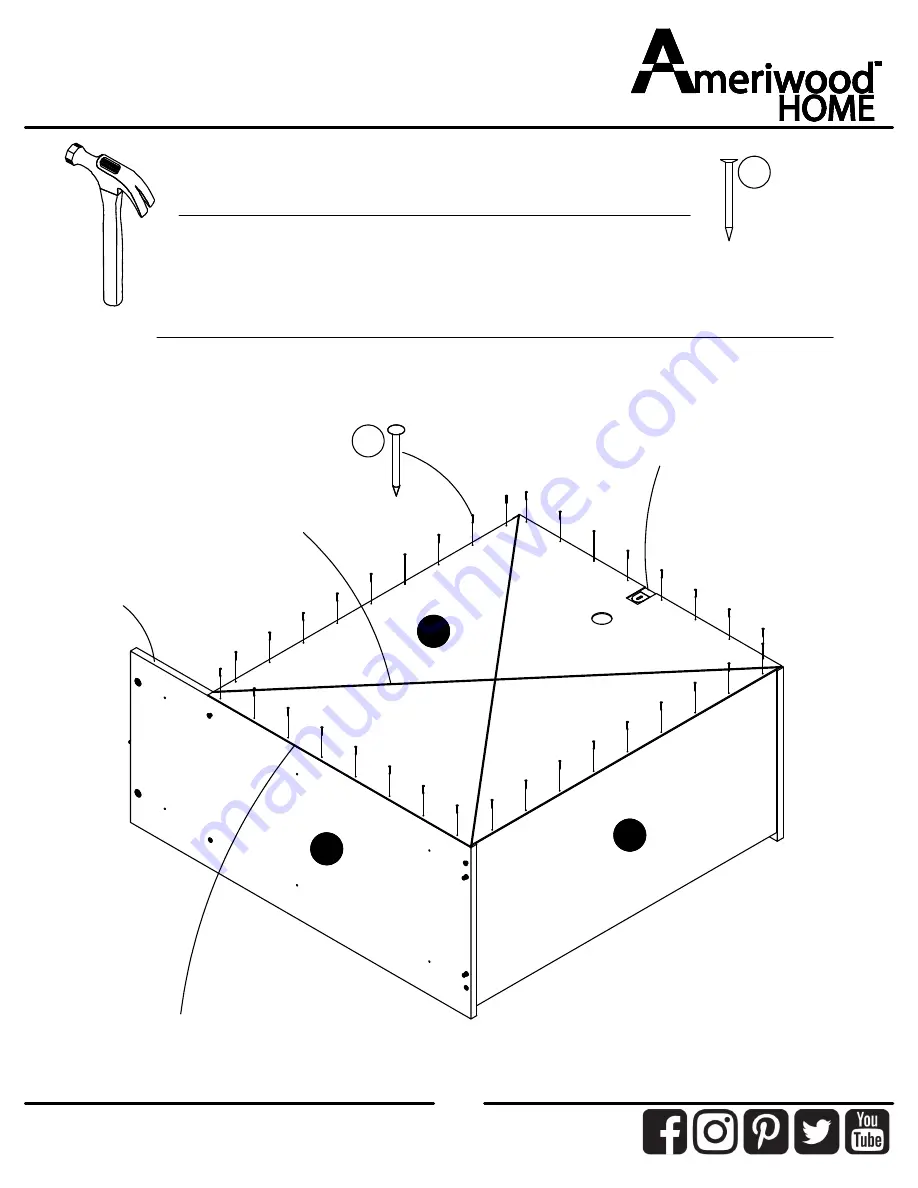 Ameriwood HOME 9866222COM Assembly Instructions Manual Download Page 17