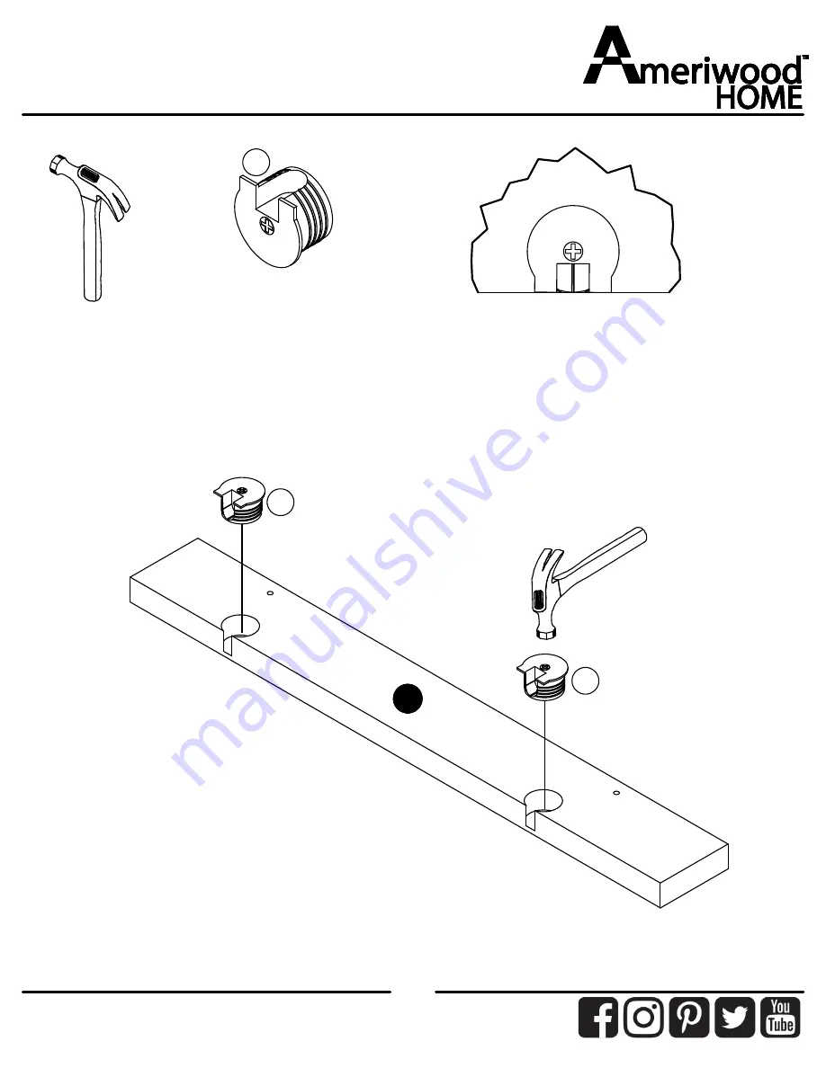 Ameriwood HOME 9866222COM Assembly Instructions Manual Download Page 18