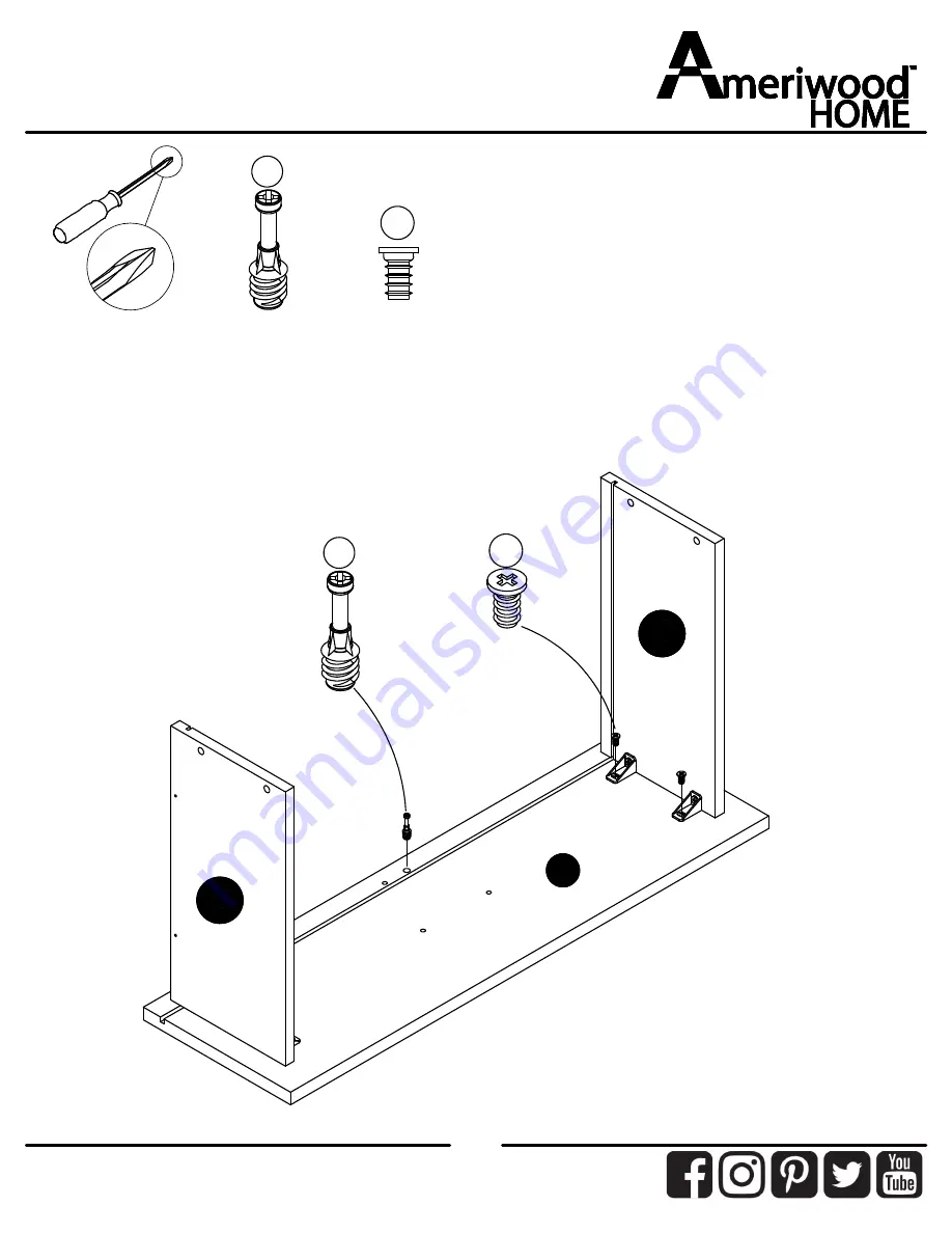 Ameriwood HOME 9866222COM Assembly Instructions Manual Download Page 31