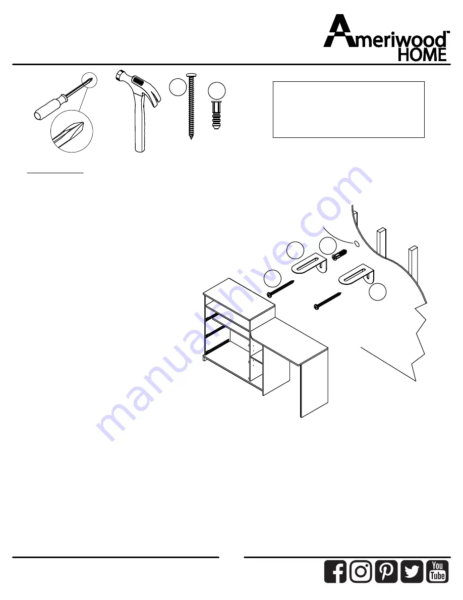 Ameriwood HOME 9866222COM Assembly Instructions Manual Download Page 37