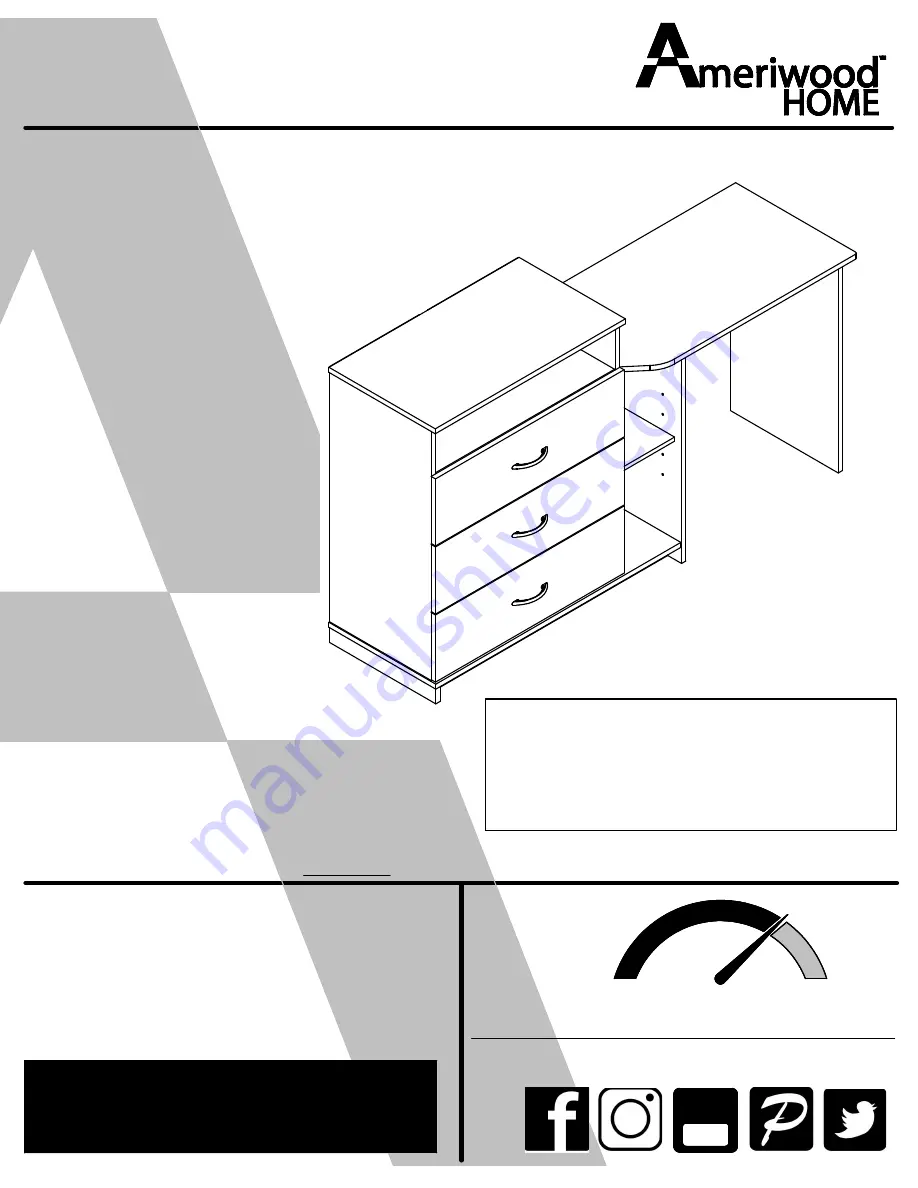 Ameriwood HOME 9866335COM Скачать руководство пользователя страница 1