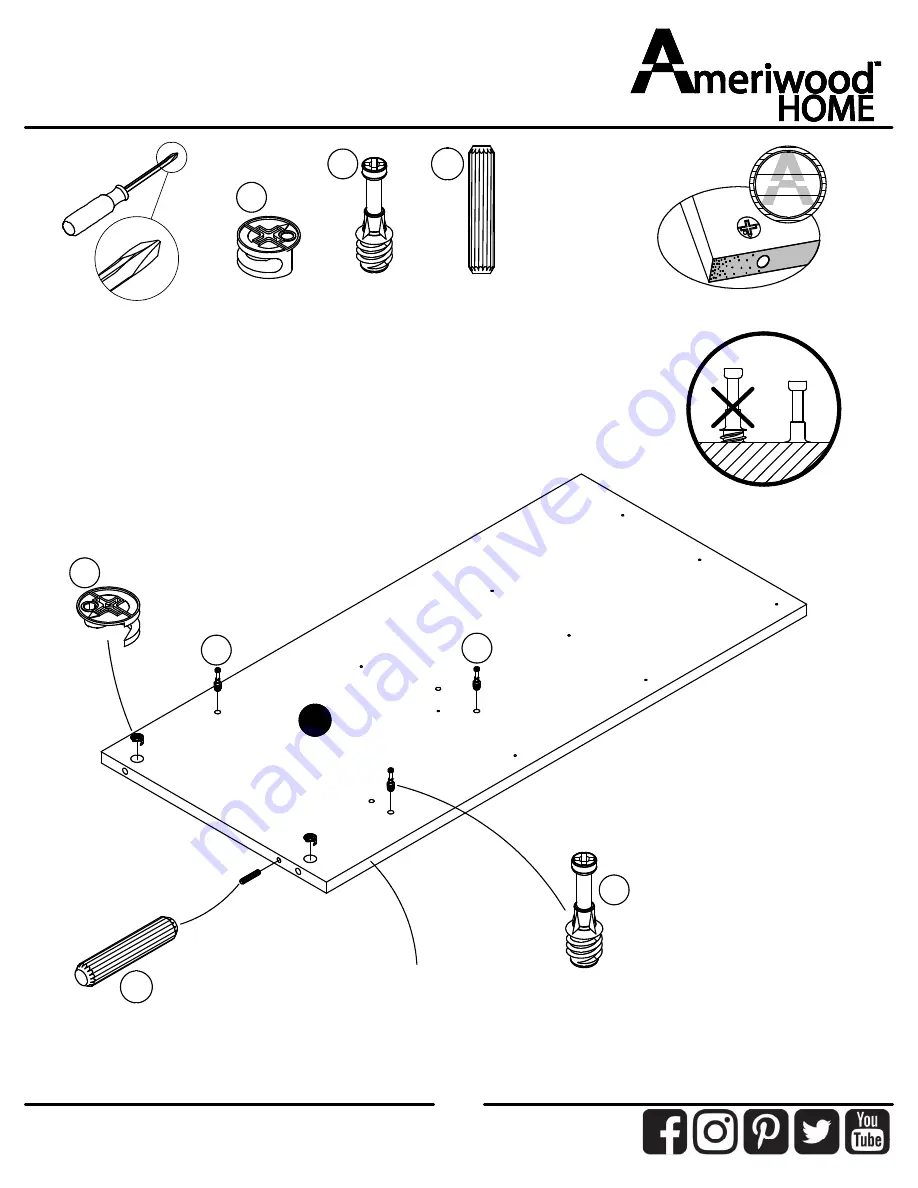 Ameriwood HOME 9866335COM Скачать руководство пользователя страница 7