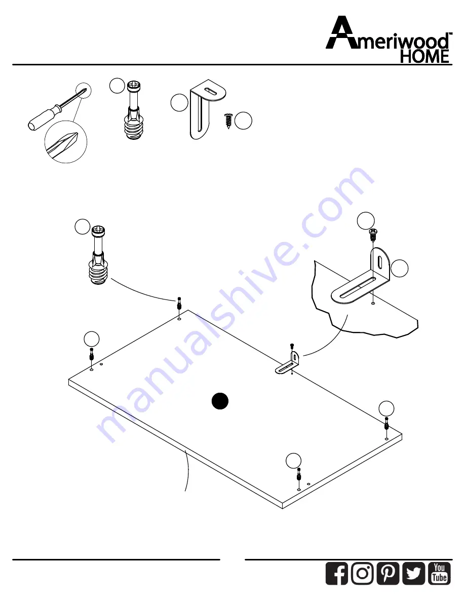 Ameriwood HOME 9866335COM Скачать руководство пользователя страница 11