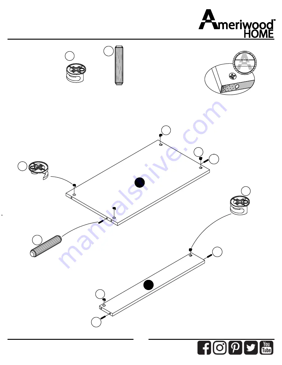 Ameriwood HOME 9866335COM Manual Download Page 13