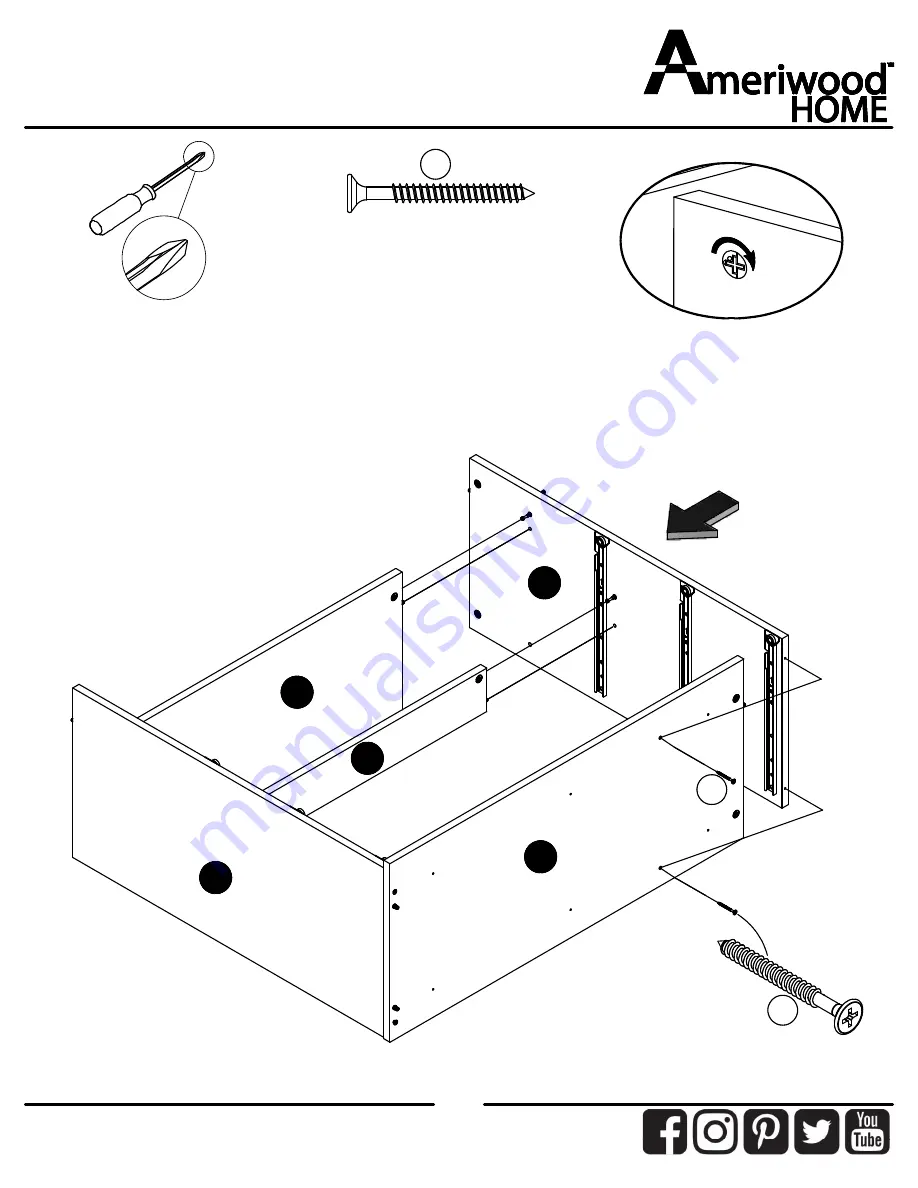 Ameriwood HOME 9866335COM Скачать руководство пользователя страница 15