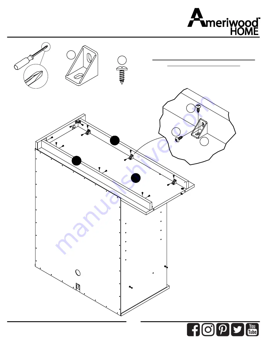 Ameriwood HOME 9866335COM Скачать руководство пользователя страница 20