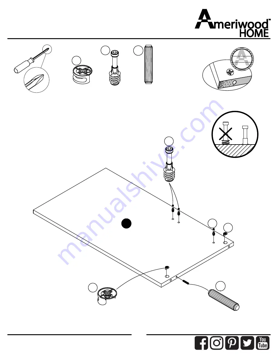 Ameriwood HOME 9866335COM Manual Download Page 21