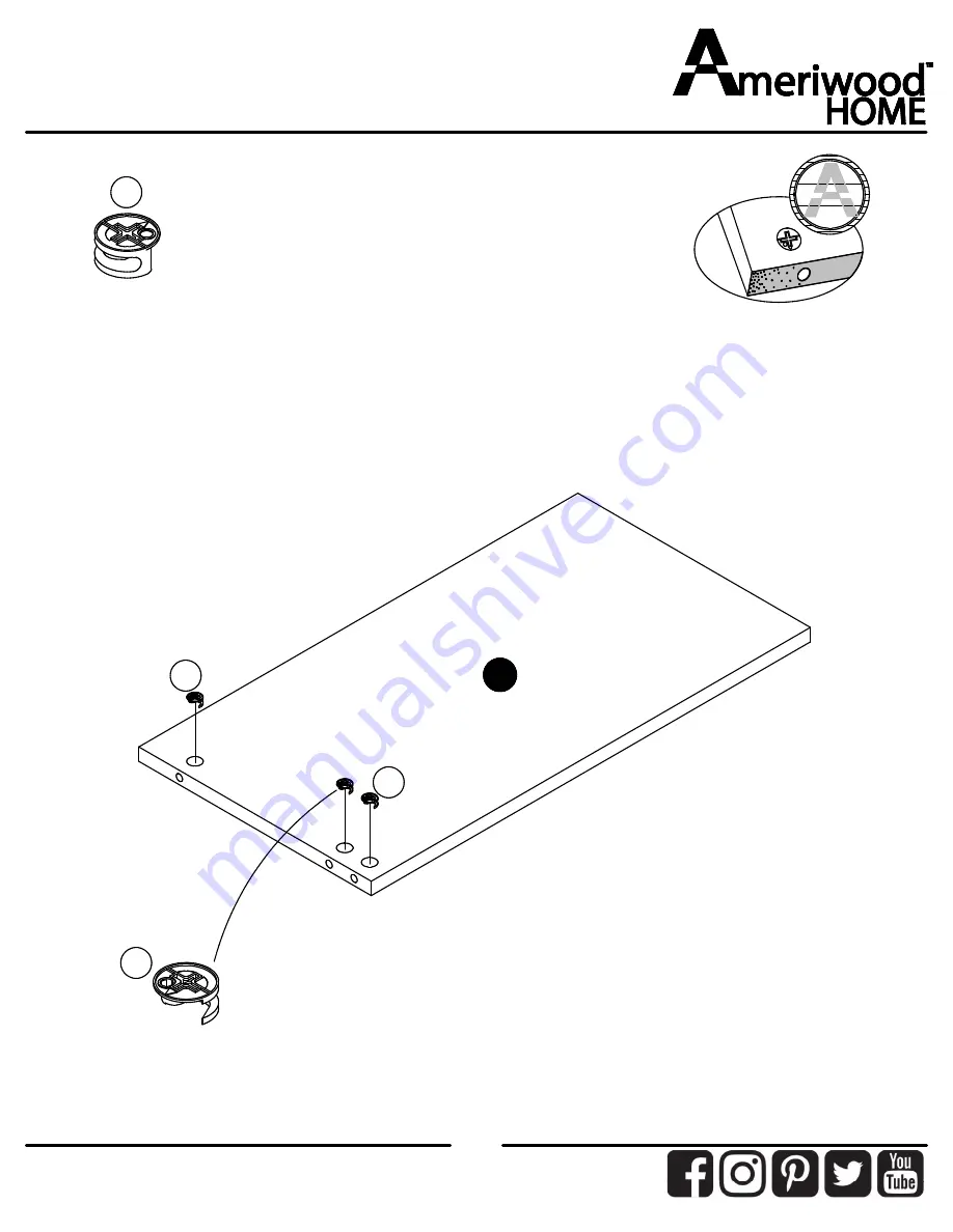 Ameriwood HOME 9866335COM Manual Download Page 24