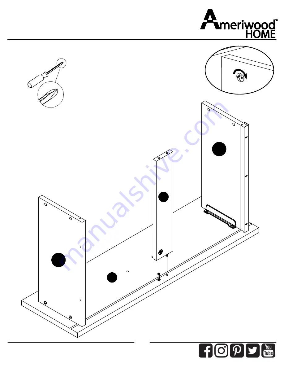 Ameriwood HOME 9866335COM Manual Download Page 33