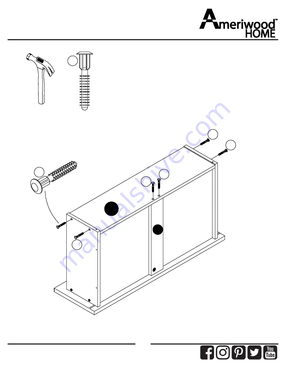 Ameriwood HOME 9866335COM Скачать руководство пользователя страница 35