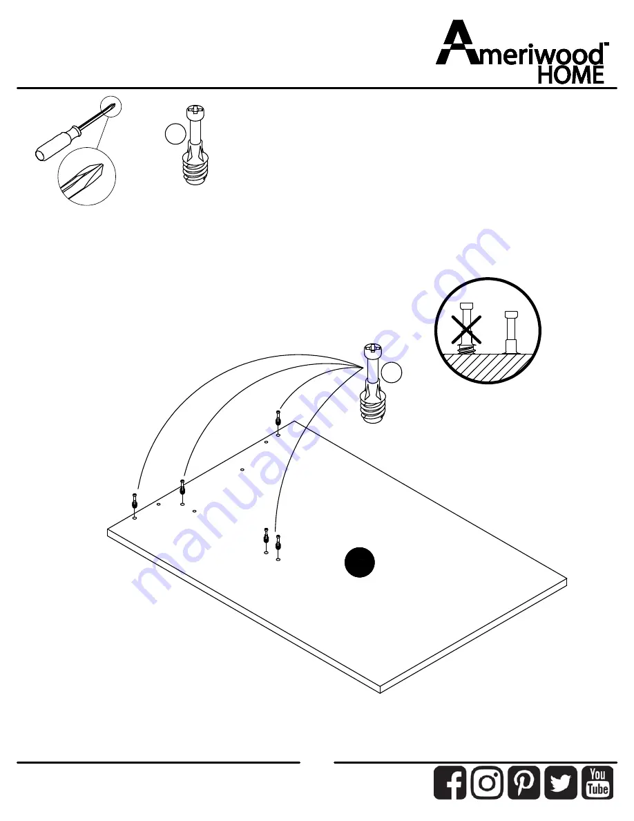 Ameriwood HOME 9896340COM Скачать руководство пользователя страница 8