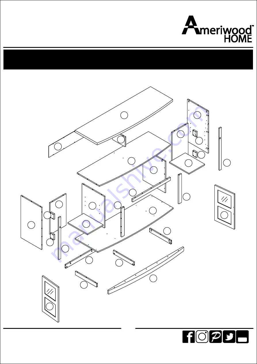 Ameriwood HOME Barrow Creek 1807015COM Manual Download Page 6