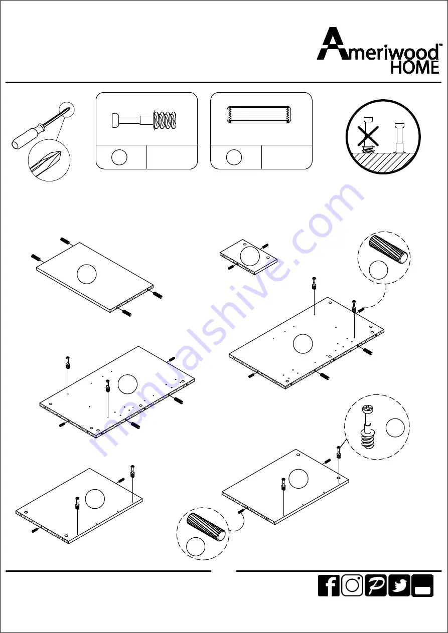 Ameriwood HOME Barrow Creek 1807015COM Manual Download Page 10