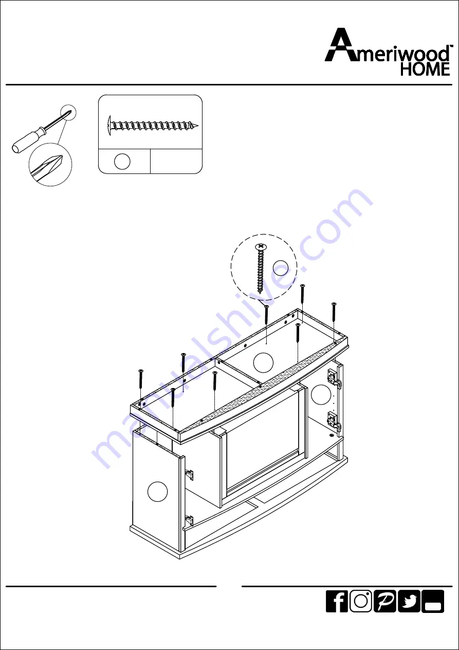 Ameriwood HOME Barrow Creek 1807015COM Manual Download Page 20