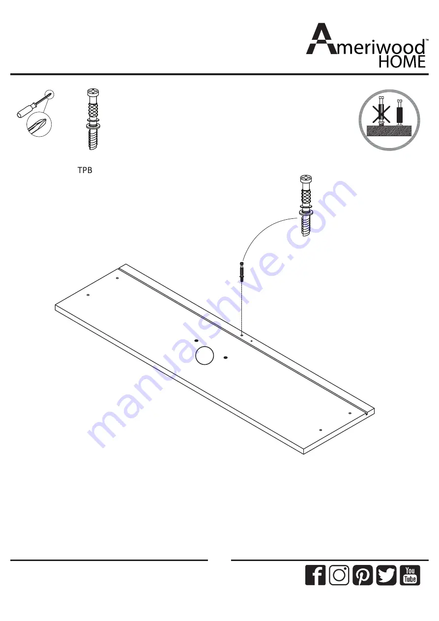 Ameriwood HOME Colebrook 5555550COM Assembly Instructions Manual Download Page 31