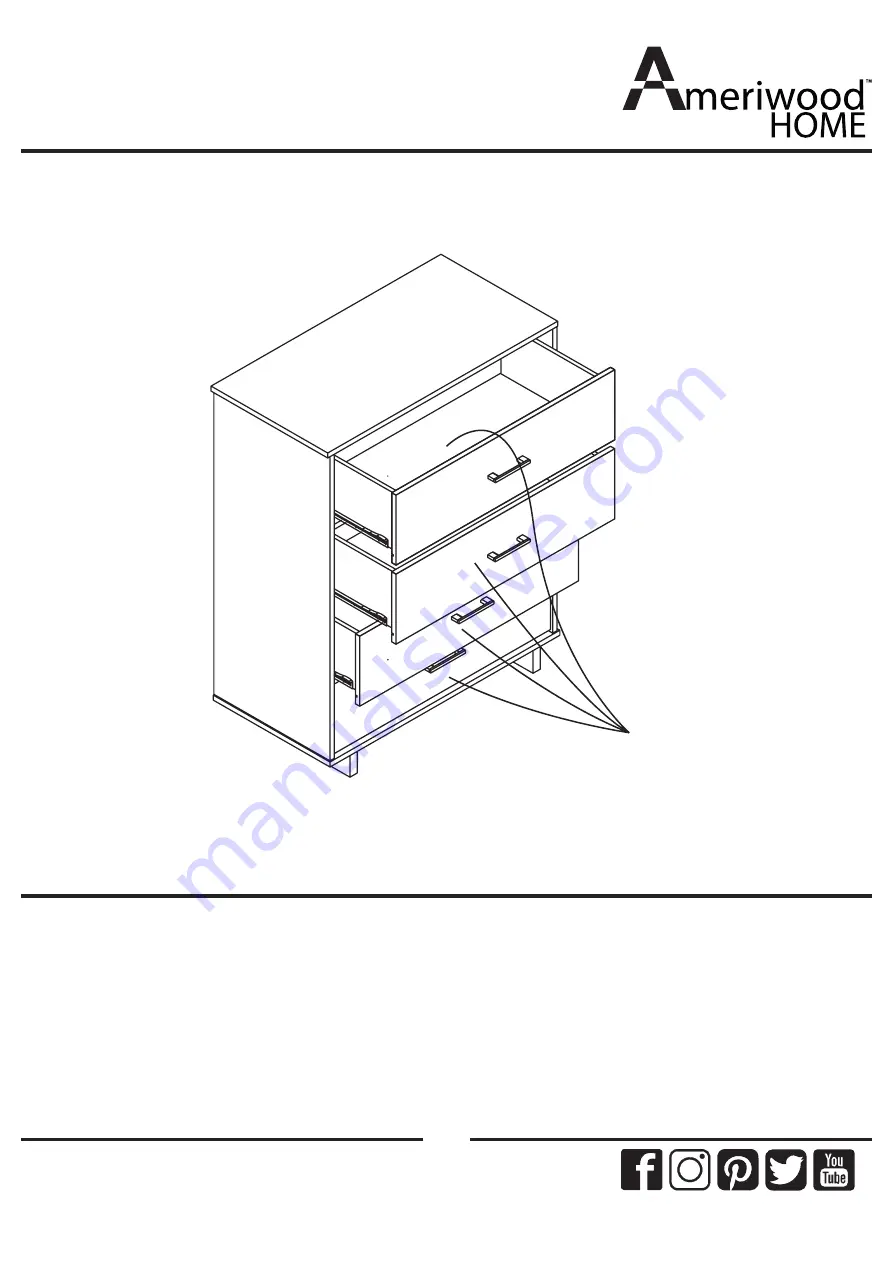 Ameriwood HOME Colebrook 5555550COM Скачать руководство пользователя страница 37