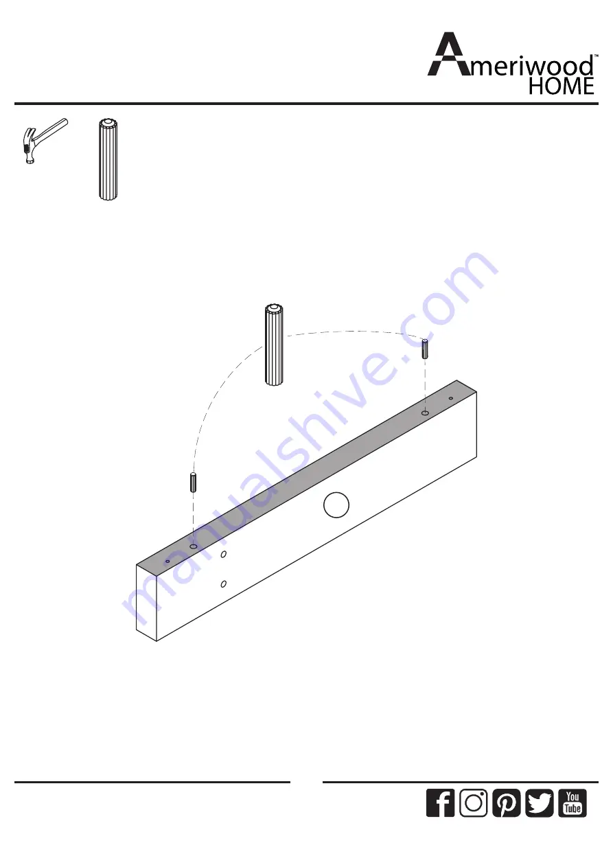 Ameriwood HOME Colebrook 5968503COM Скачать руководство пользователя страница 14