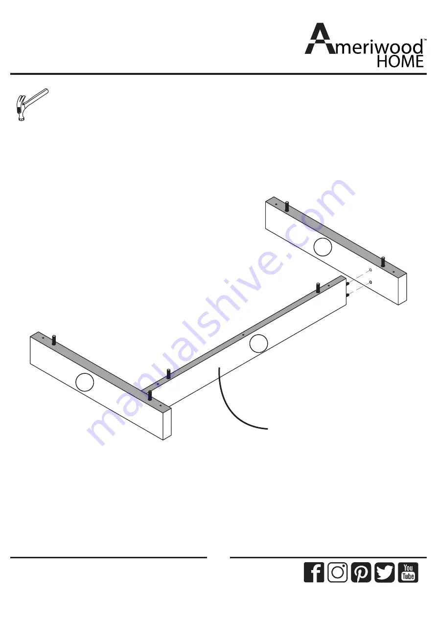 Ameriwood HOME Colebrook 5968503COM Скачать руководство пользователя страница 17