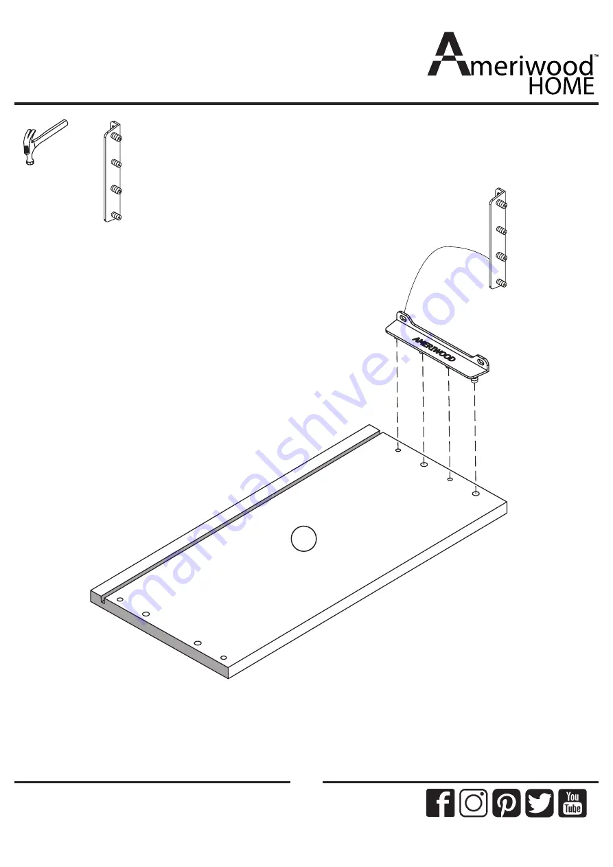 Ameriwood HOME Colebrook 5968503COM Скачать руководство пользователя страница 23