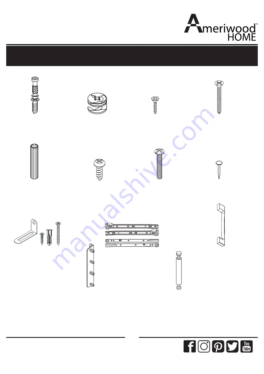 Ameriwood HOME Colebrook 5969502COM Скачать руководство пользователя страница 6