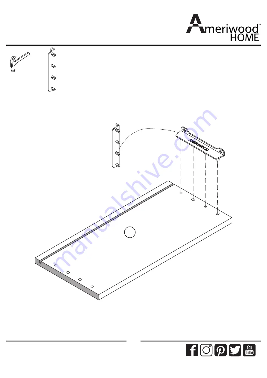 Ameriwood HOME Colebrook 5969502COM Manual Download Page 26