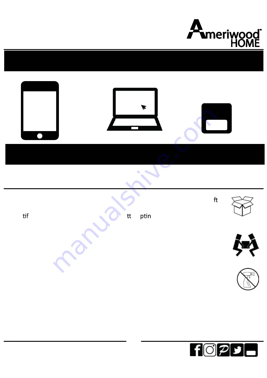 Ameriwood HOME CONDOR 8712333COM Manual Download Page 2