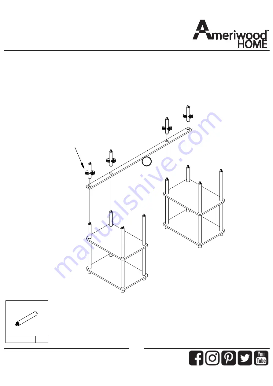 Ameriwood HOME CONDOR 8712333COM Manual Download Page 6