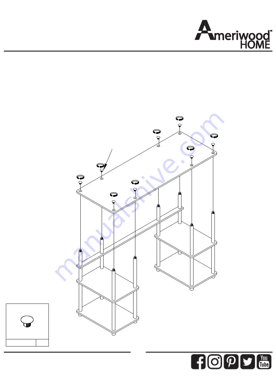 Ameriwood HOME CONDOR 8712333COM Manual Download Page 7