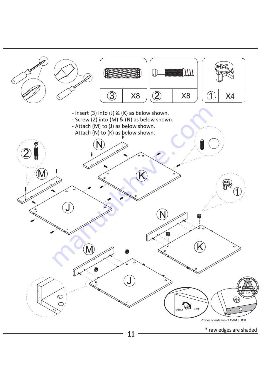 Ameriwood HOME Fireplace TV Stand Скачать руководство пользователя страница 11