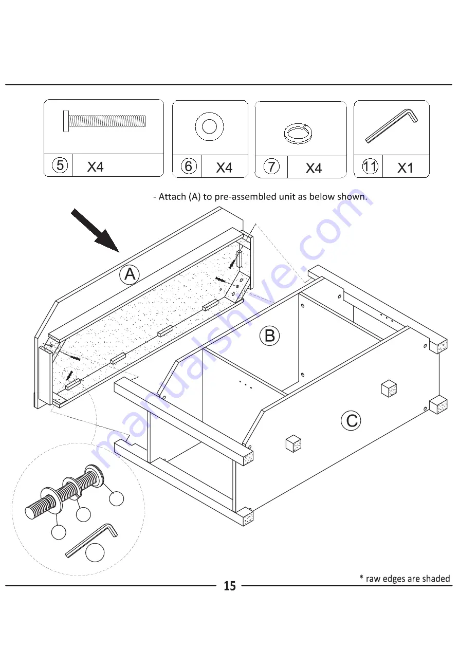 Ameriwood HOME Fireplace TV Stand Скачать руководство пользователя страница 15