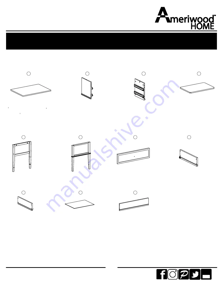 Ameriwood HOME Franklin 5062196PCOM Manual Download Page 4