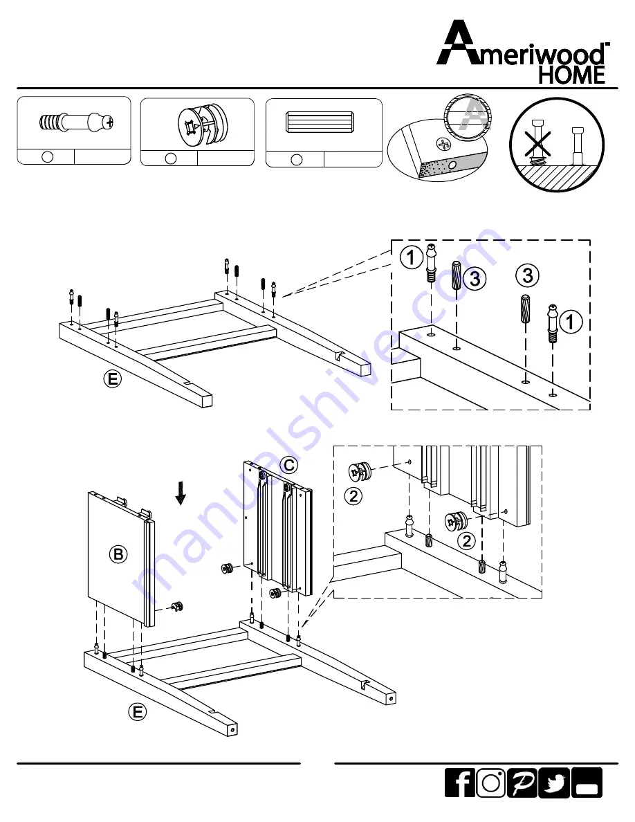 Ameriwood HOME Franklin 5062596COM Скачать руководство пользователя страница 7