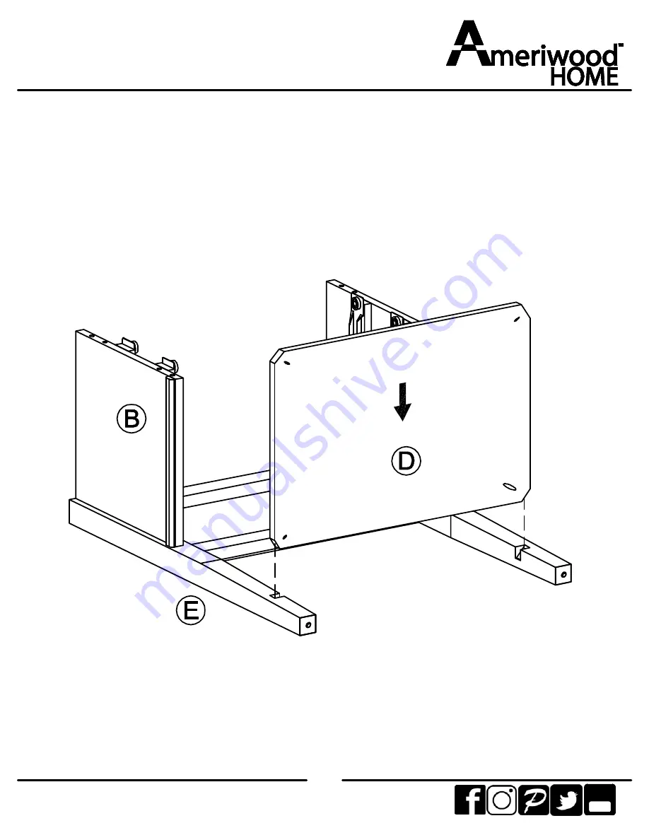 Ameriwood HOME Franklin 5062596COM Скачать руководство пользователя страница 8