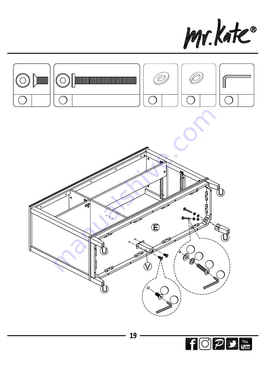 Ameriwood HOME mr.Kate 2613408COM Скачать руководство пользователя страница 17