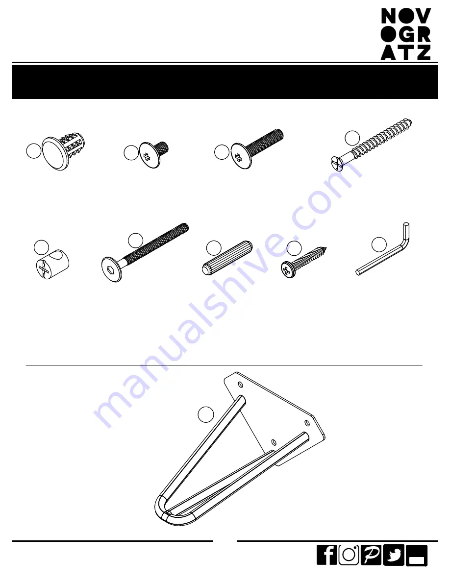 Ameriwood HOME NOVOGRATZ 5389407COM Скачать руководство пользователя страница 5