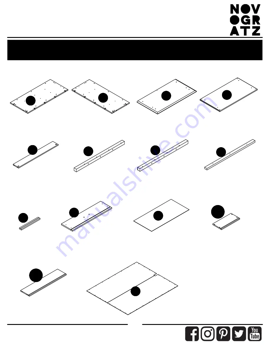 Ameriwood HOME NOVOGRATZ 5744015COM Instruction Booklet Download Page 4